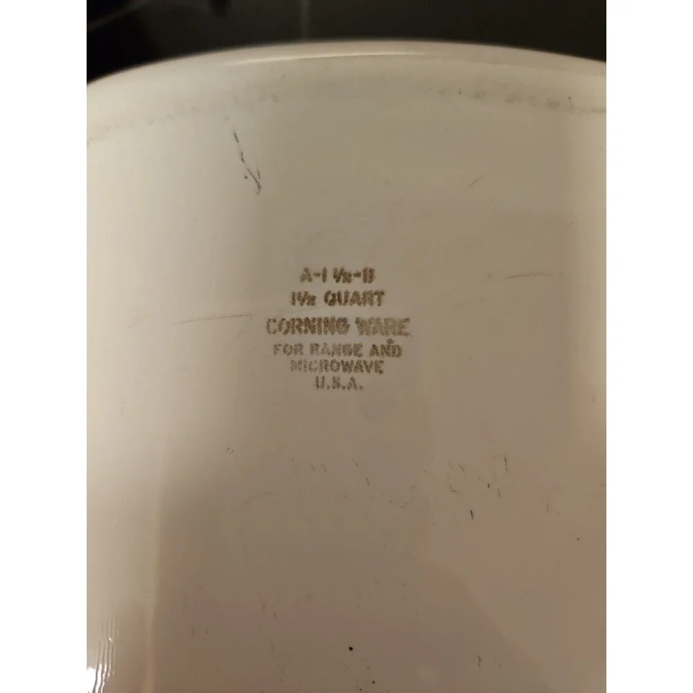Vintage CorningWare Cornflower Blue 1.5 Quart Casserole Baking A-11/2-B With Lid